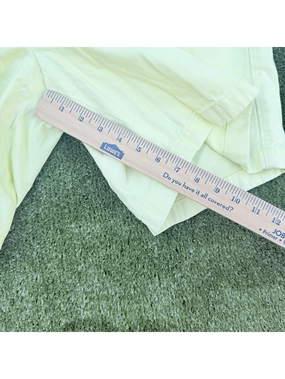 Nautica The Deck Short Mens 42 Yellow Chino Shorts Classic Fit Cotton 8” Inseam